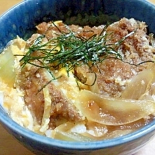 めんつゆのみで簡単味付け！！カツ丼(＾＾）